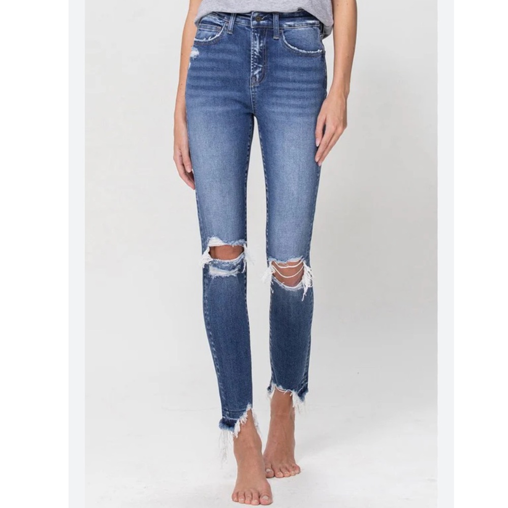 Flying Monkey Dark Wash Skinny Jeans Size 28